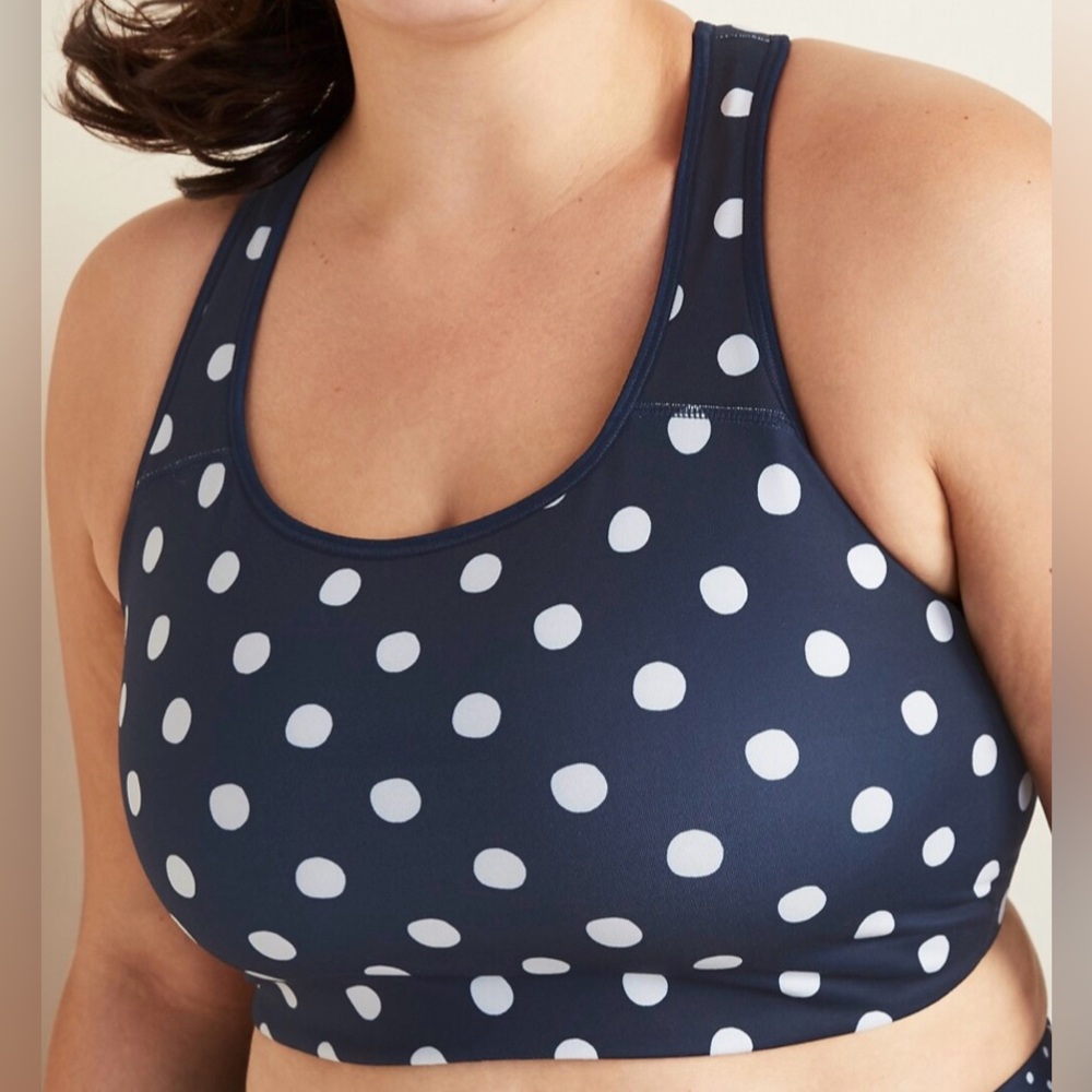 Medium-Support Plus-Size Racerback Sports Bra